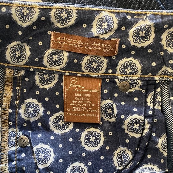 PAIGE Premium Denim "Hidden Hills" High Rise Boot Cut Blue Jeans Size 26 - Picture 7 of 11